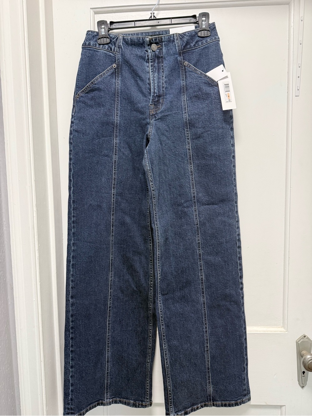 DKNYC Indigo Wide-Leg Flare Jeans